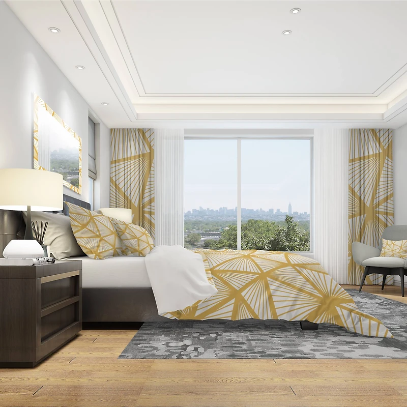 Designart 'Art Deco Geometric Decorative Pattern' Modern Bedding Set