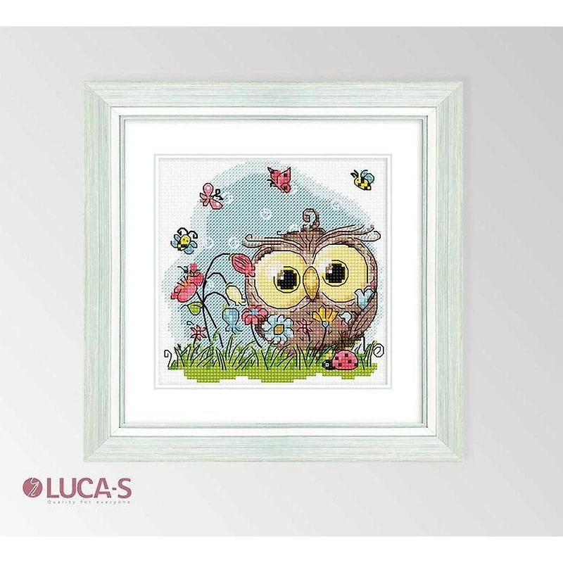 Luca-s Happy Owl Counted Cross Stitch Kit