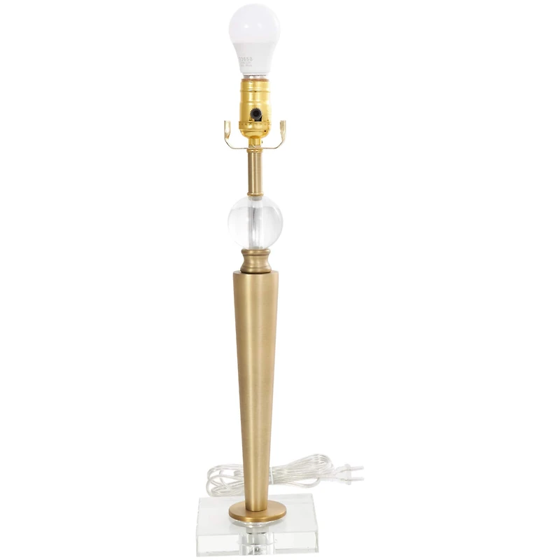 2ft. Gold Metal Inverted Cone Shaped Accent Lamp