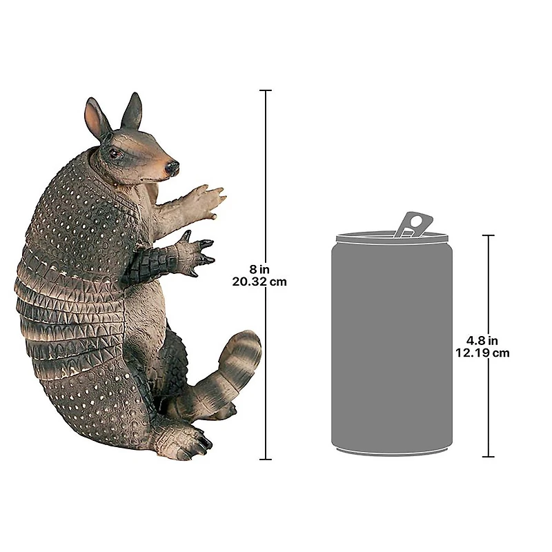 Design Toscano 8" Tex the Armadillo Beverage Holder