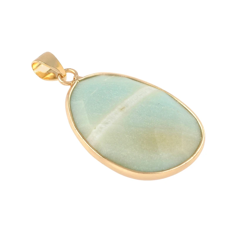 Faceted Amazonite Teardrop Pendant by Bead Landing™