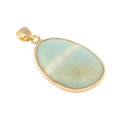 Faceted Amazonite Teardrop Pendant by Bead Landing™