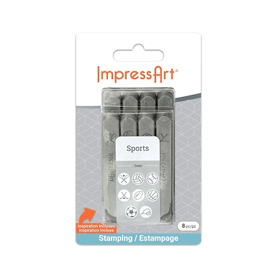 ImpressArt® 6mm Sports Metal Stamps Pack