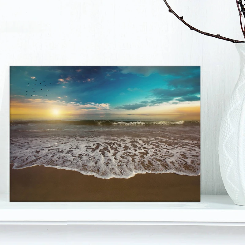 Designart - Ocean Waves at Sunrise