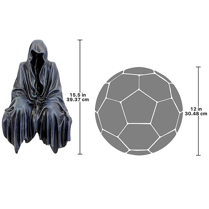 Design Toscano Large Reaping Solace the Creeper Sitting Statue