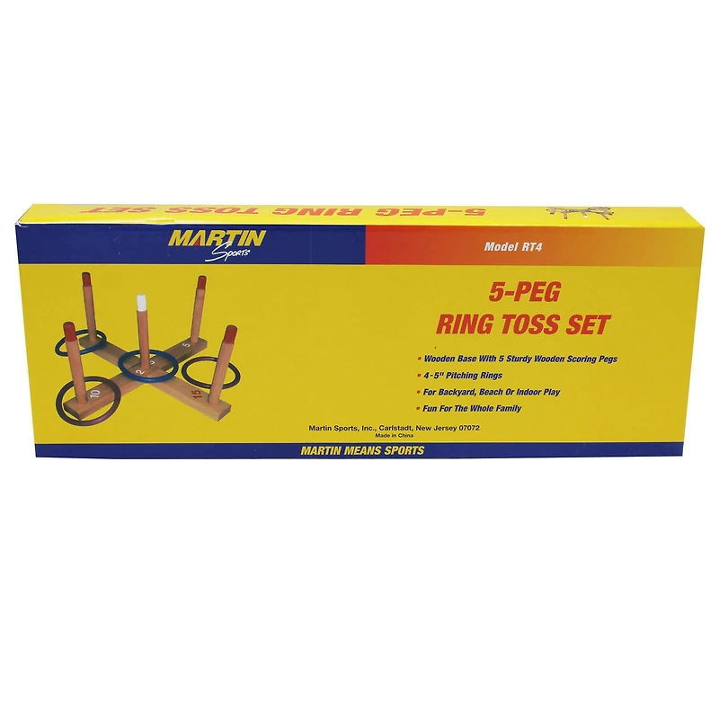 Martin Sports 5-Peg Ring Toss Set