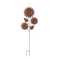 Glitzhome® 48.25" Fall Metal Sunflowers Yard Stake