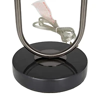 Black Iron Modern Accent Lamp 12" x 12" x 20"