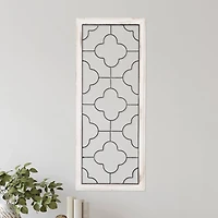 Hastings Home 31" Metal & Wood Clover Wall Panel
