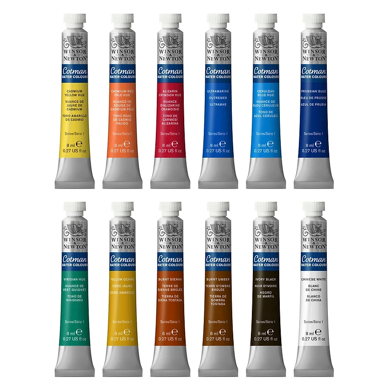 Winsor & Newton® Cotman® Water Colour 12 Tube Set - 8ml