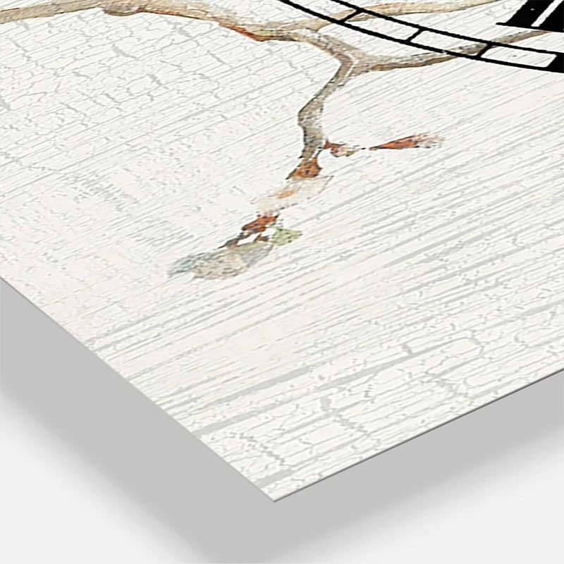 Designart Birds On Blossom II Traditional 3 Panel Wall Clock