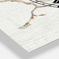 Designart Birds On Blossom II Traditional 3 Panel Wall Clock