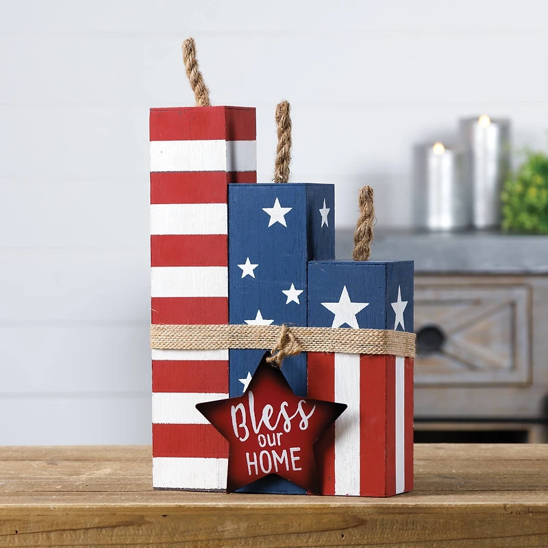 14" Americana Firecracker Block Bundle