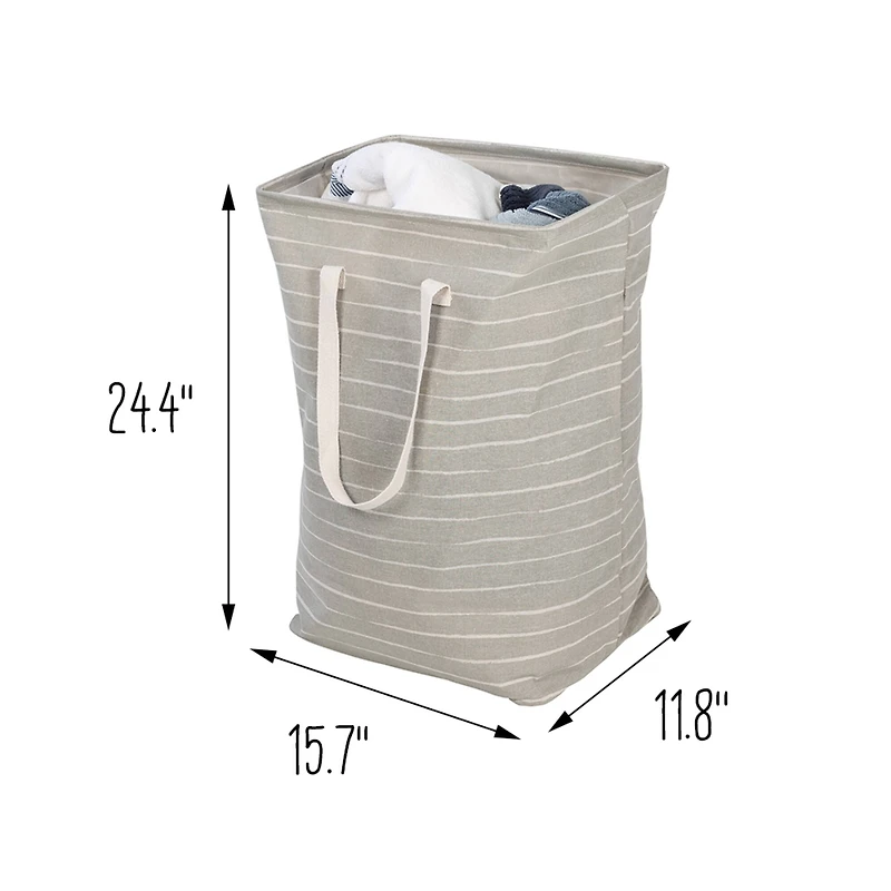 Honey Can Do Gray Collapsible Fabric Laundry Baskets, 2ct.