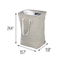 Honey Can Do Gray Collapsible Fabric Laundry Baskets, 2ct.