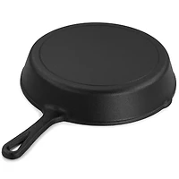 MegaChef 10" Round Black Preseasoned Cast Iron Frying Pan