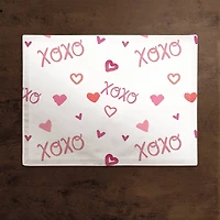 XOXO Pattern 18" x 14" Cotton Twill Placemat