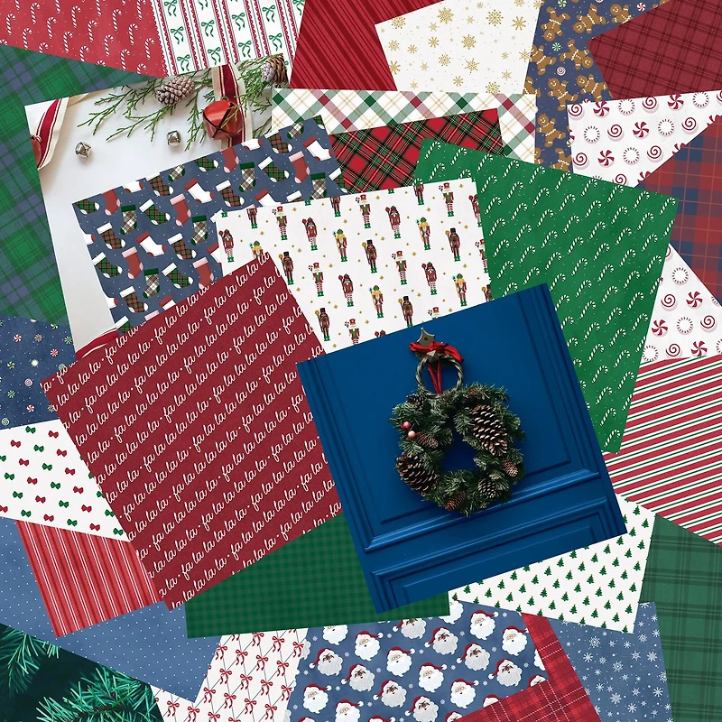 12" x 12" Peppermint Plaid Paper Pad, 90 Sheets by Recollections™