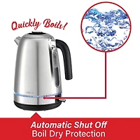 Brentwood 1.7L 1,500 Watt Cordless Electric Stainless Steel Kettle