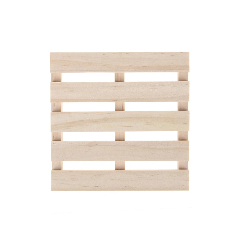4" Unfinished Wood Pallet Coaster by Make Market®