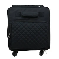 Everything Mary Black Jumbo Rolling Craft Tote