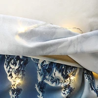 Winter Scene Pillow with LED Lights