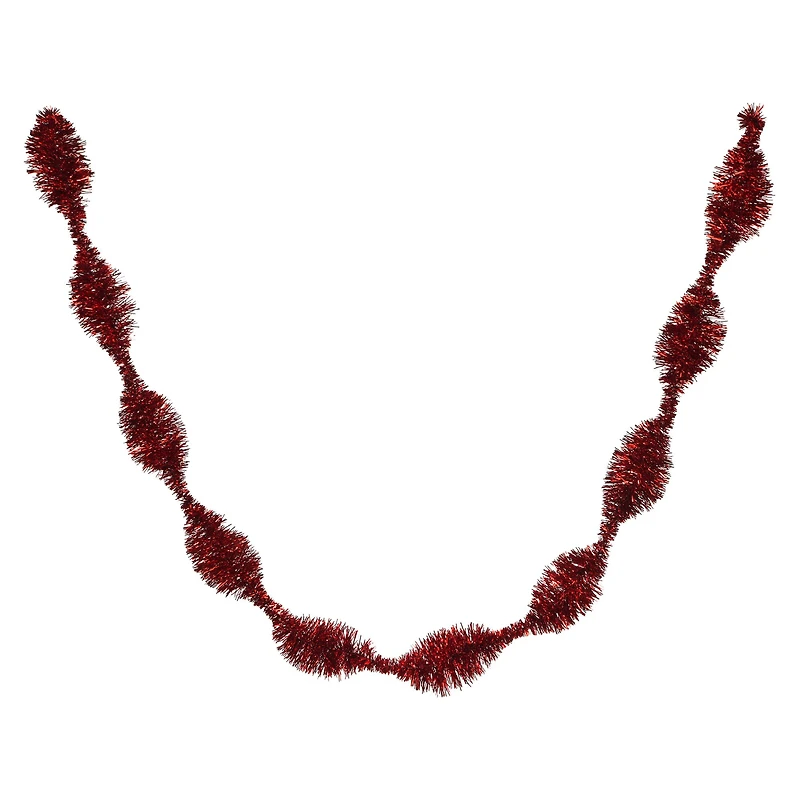 6ft. Red Wavy Tinsel Garland by Ashland®