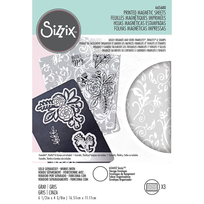 Sizzix™ Printed Magnetic Sheets, 6.5" x 4.375"