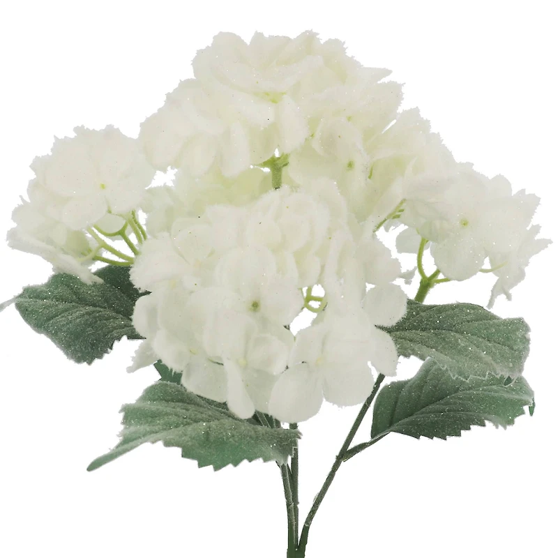 17.5" White Snowy Hydrangea Deluxe Bush by Ashland®