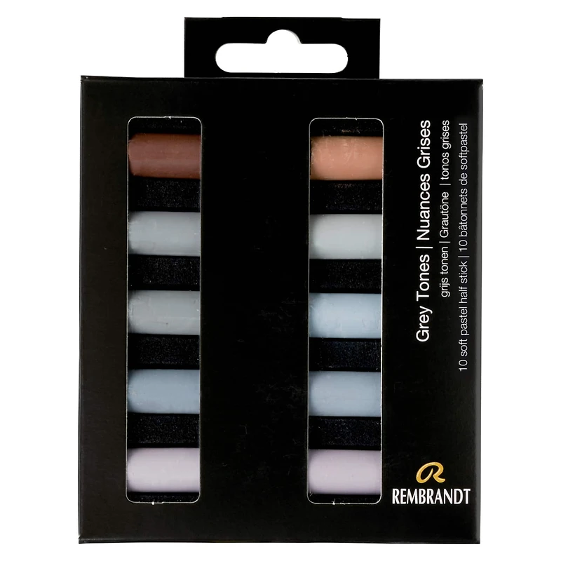 Rembrandt Gray Tones Half Stick Pastel Set