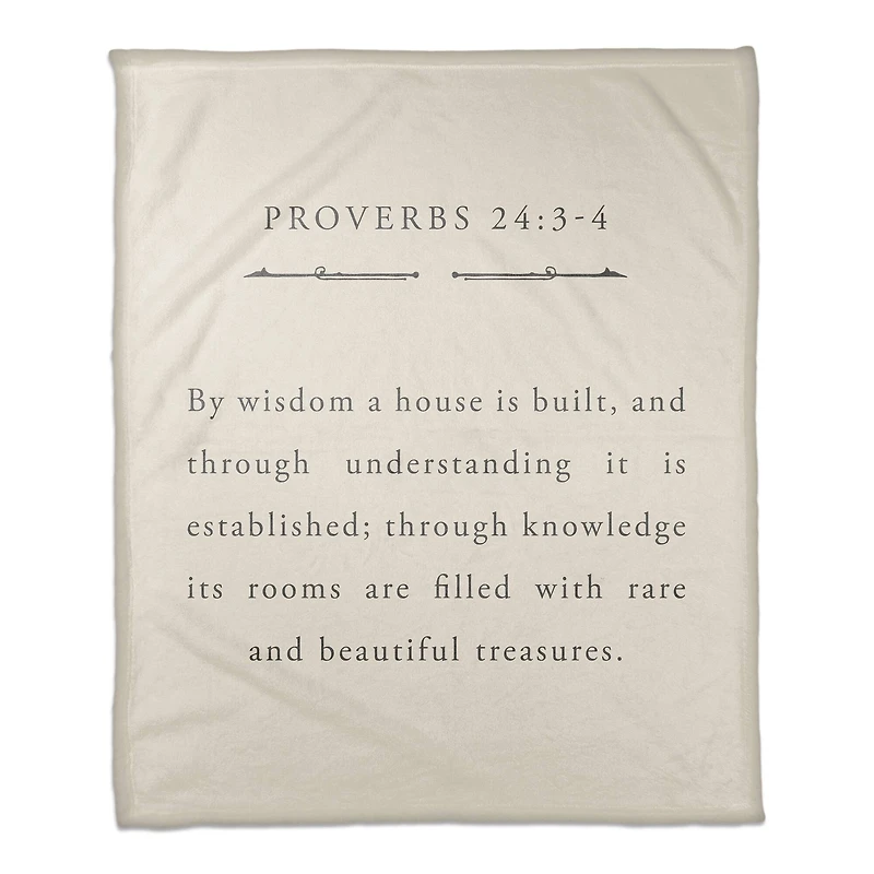 Proverbs 24 50" x 60" Coral Fleece Blanket