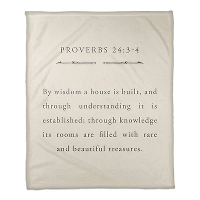 Proverbs 24 50" x 60" Coral Fleece Blanket