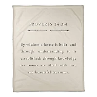 Proverbs 24 50" x 60" Coral Fleece Blanket