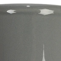 Hello Honey® 11.5" Gray Farmhouse Ceramic Crocks in White Metal Holder