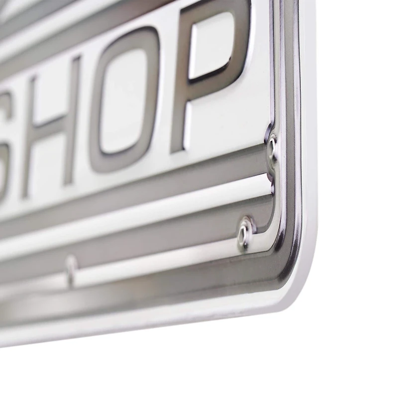 NHRA® Speed Shop Embossed Shaped Metal Wall Sign