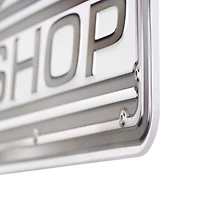 NHRA® Speed Shop Embossed Shaped Metal Wall Sign