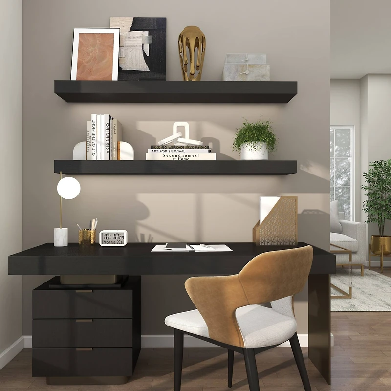 13.5" White Marble Geometric Chain Link Sculpture Décor