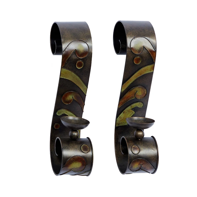 19" Metal Traditional Wall Sconce Set, 2ct.