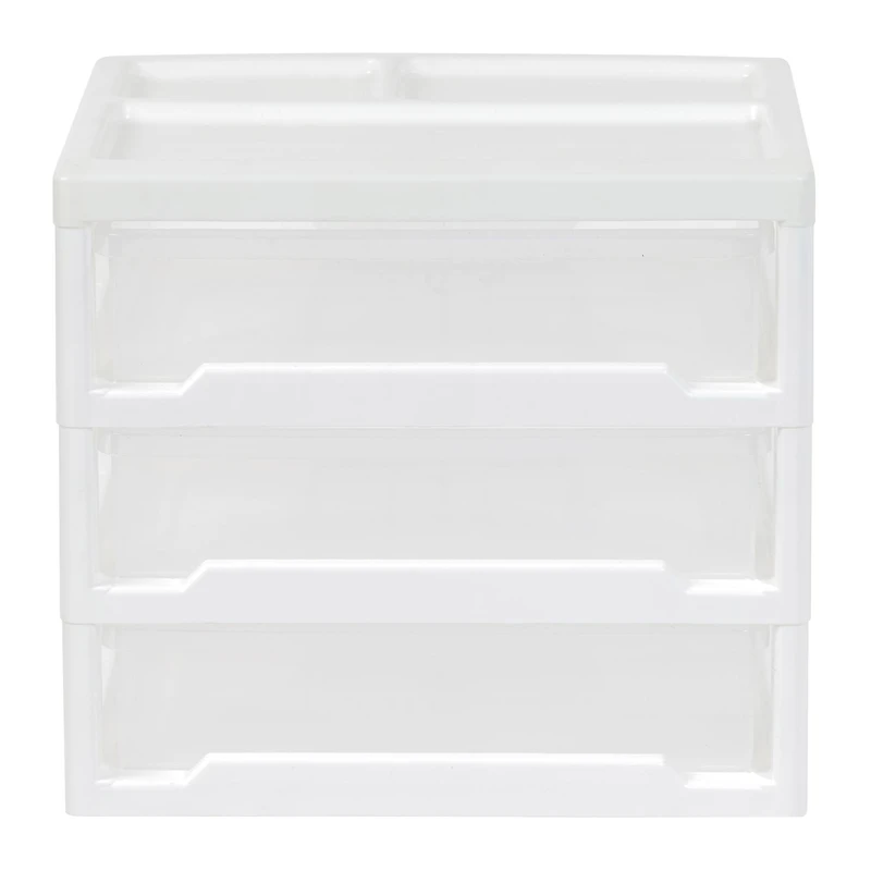 IRIS 13" Clear Tabletop Storage Drawers