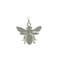 Charmalong™ Antique Silver Plated Bee Charm by Bead Landing™