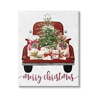 Stupell Industries Merry Christmas Holiday Presents Canvas Wall Art