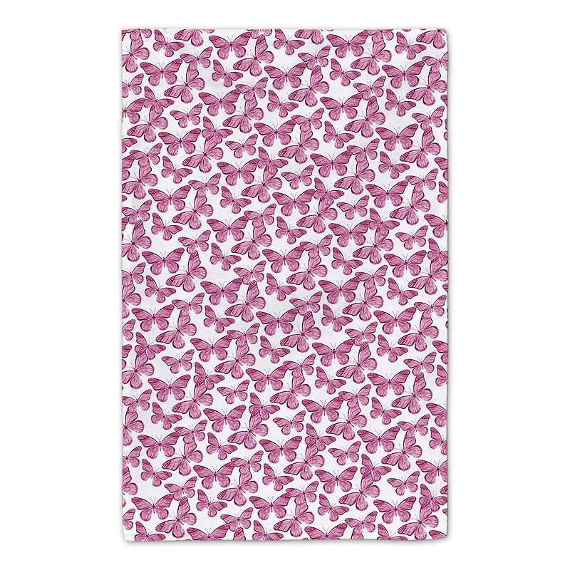 Cute Baby Goat Butterfly Flowers 16" x 25" Towel Set