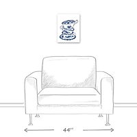 Tea Cups Stacked 11" x 14" Canvas Wall Art