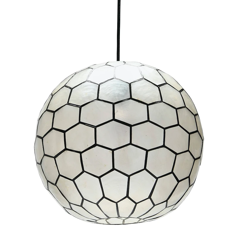 Hello Honey® Capiz Honeycomb Ceiling Light