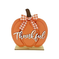 15.5" Thankful Pumpkin with Ribbon Tabletop Décor by Ashland®