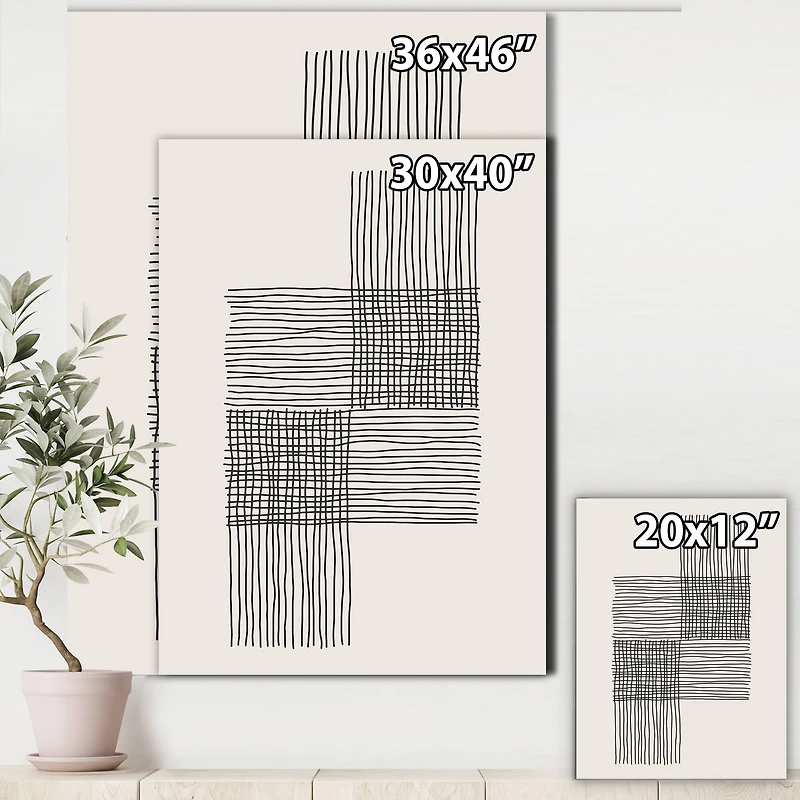 Designart - Minimal Geometric Compostions Of Elementary Forms XIX