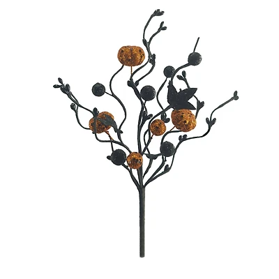 11" Pumpkin Berry Spray Pick by Ashland