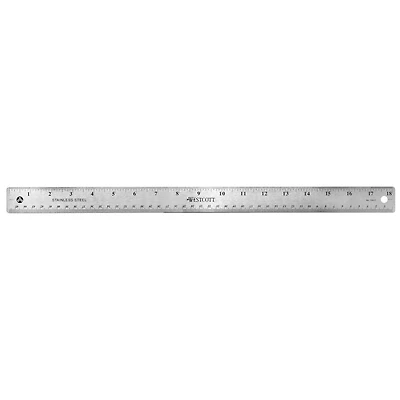 Westcott® 18" Stainless Steel Ruler