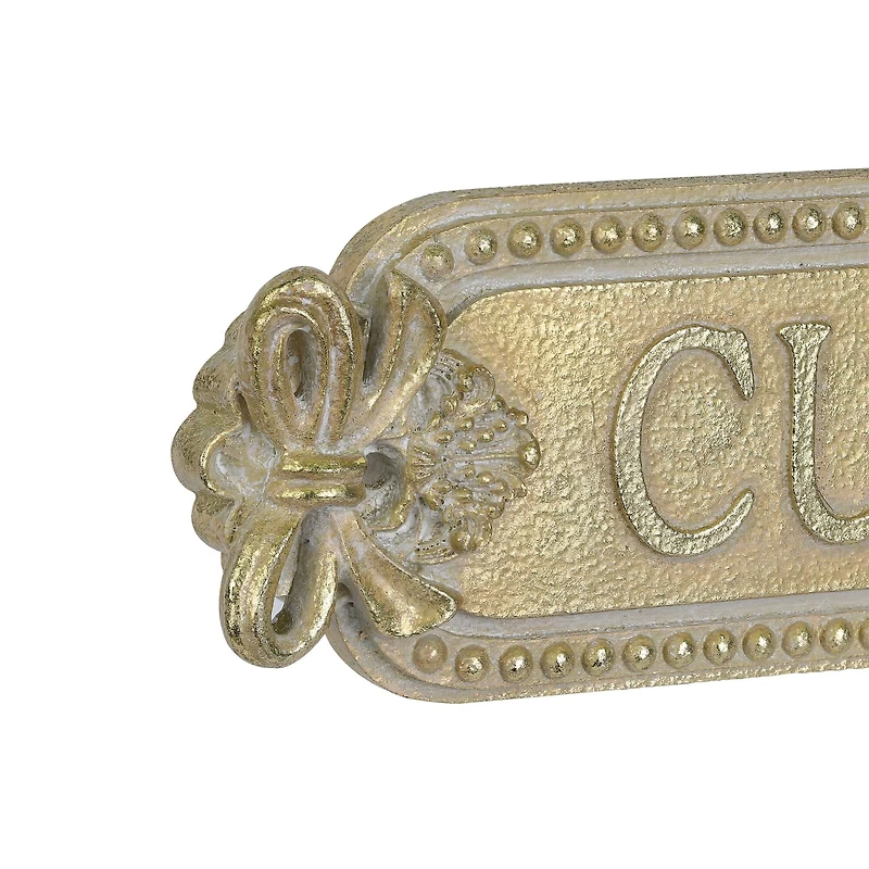 10.5" x 3" Gold Cuisine Wall Décor by Ashland®