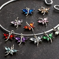 12 Packs: 12 ct. (144 total) Charmalong™ Silver Dragonfly Charms by Bead Landing™